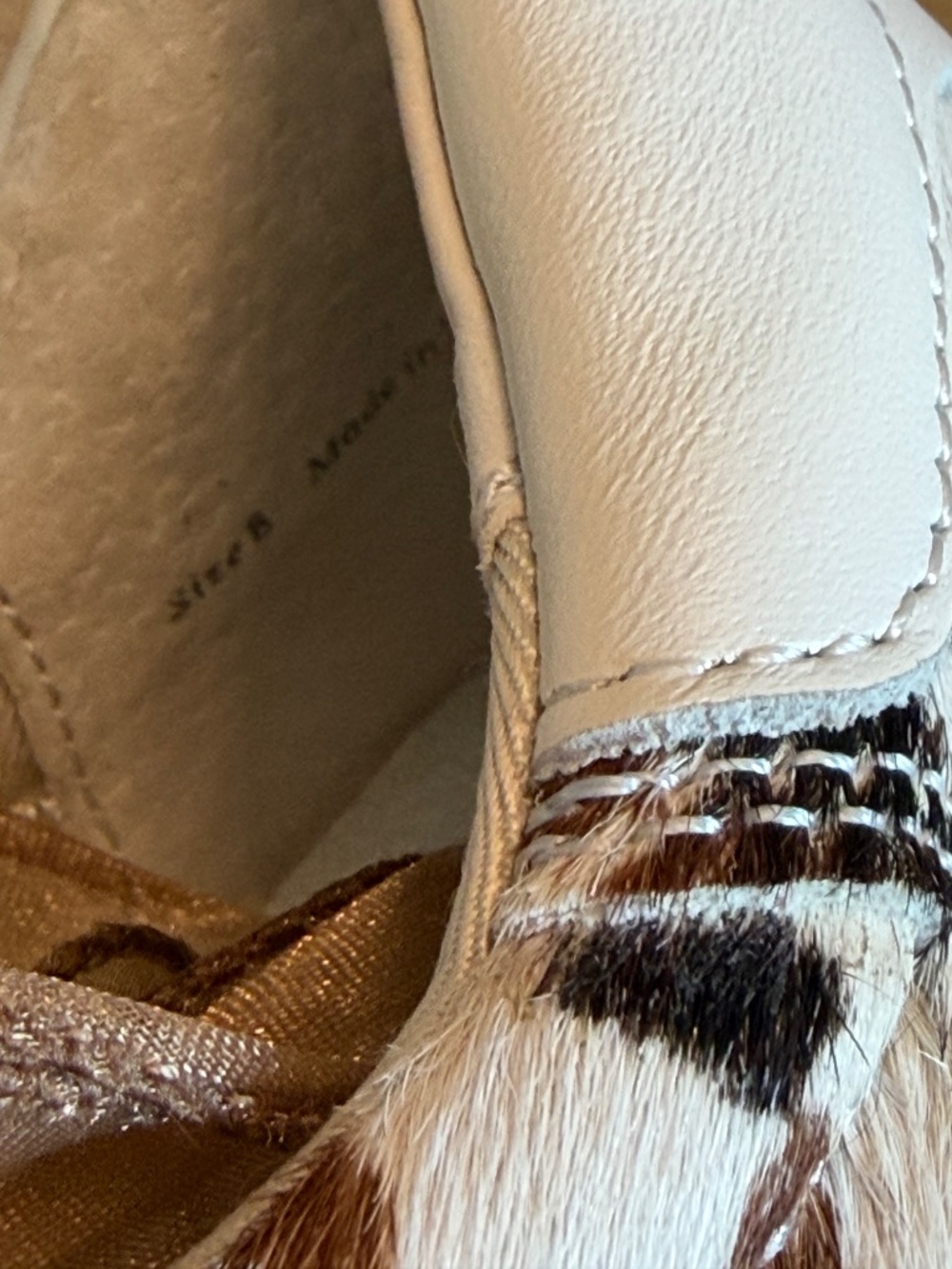 Dolce Vita B.NTCD Cow Print Haircalf Retro Jogger Sneakers Size 8 NWOB - Picture 10 of 11